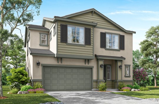 Liberty Aubrey C is a new Craftsman style single-family, 2-story home elevation.