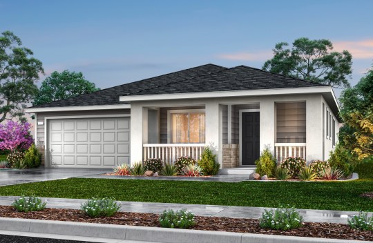 New construction Arcadia elevation A is a single-story craftsman style home.